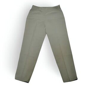Vintage 90s Barbara Lesser Olive Green Tapered Leg High Rise Waist Mom Pants 12